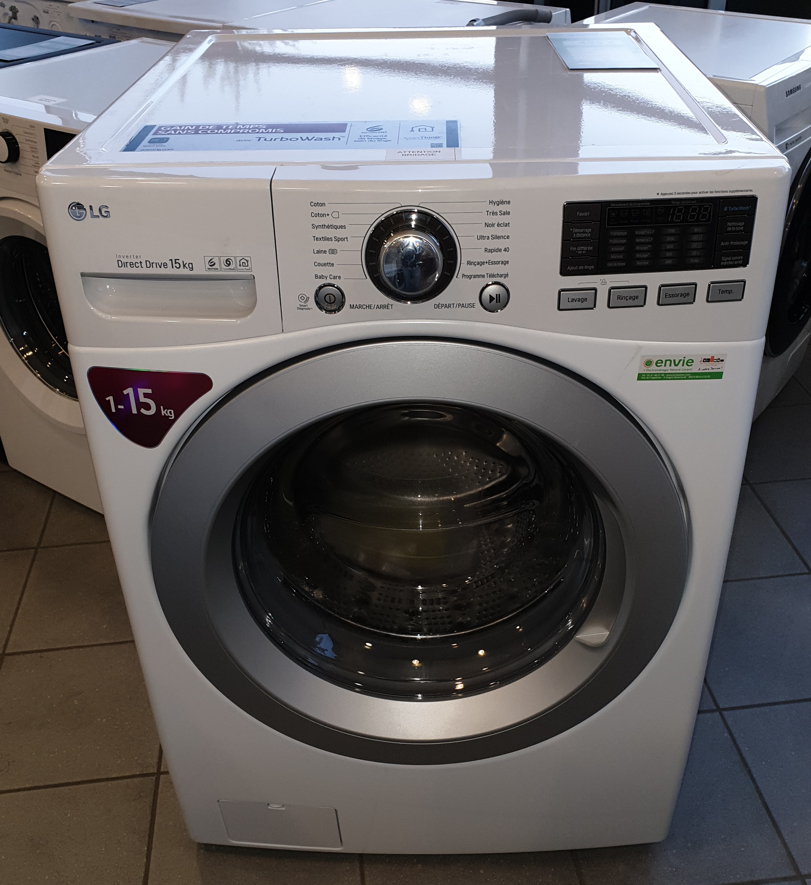 Lave Linge Hublot 15kg Lg Envie Anjou