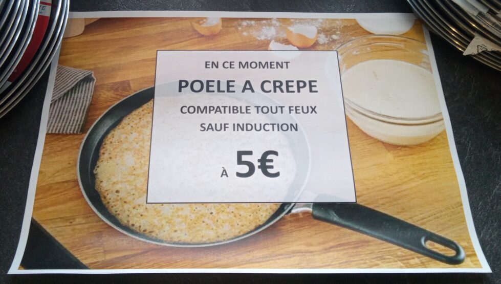 Poeles à crêpes tous feux sauf induction